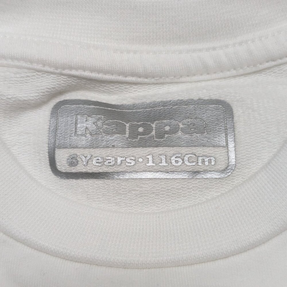 Kappa Girls Crew Neck White Pullover Loopknit Long Sleeve Sweatshirt NWOT - Picture 11 of 11